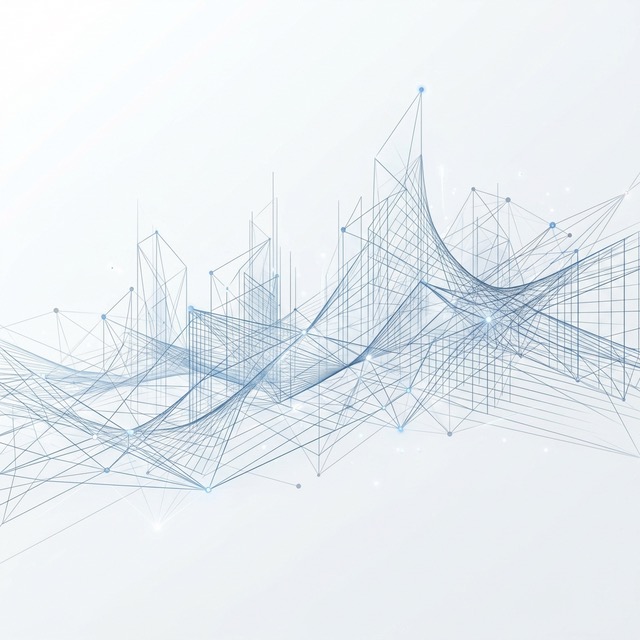 Digital Architecture Mesh Background